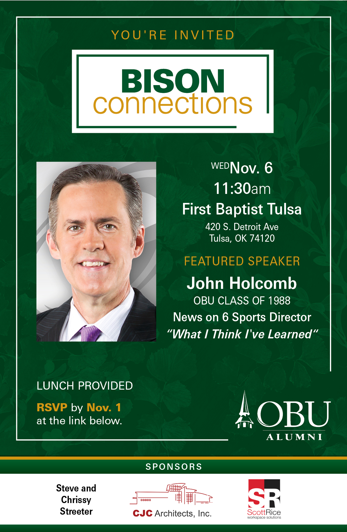 Tulsa Bison Connections with John Holcomb