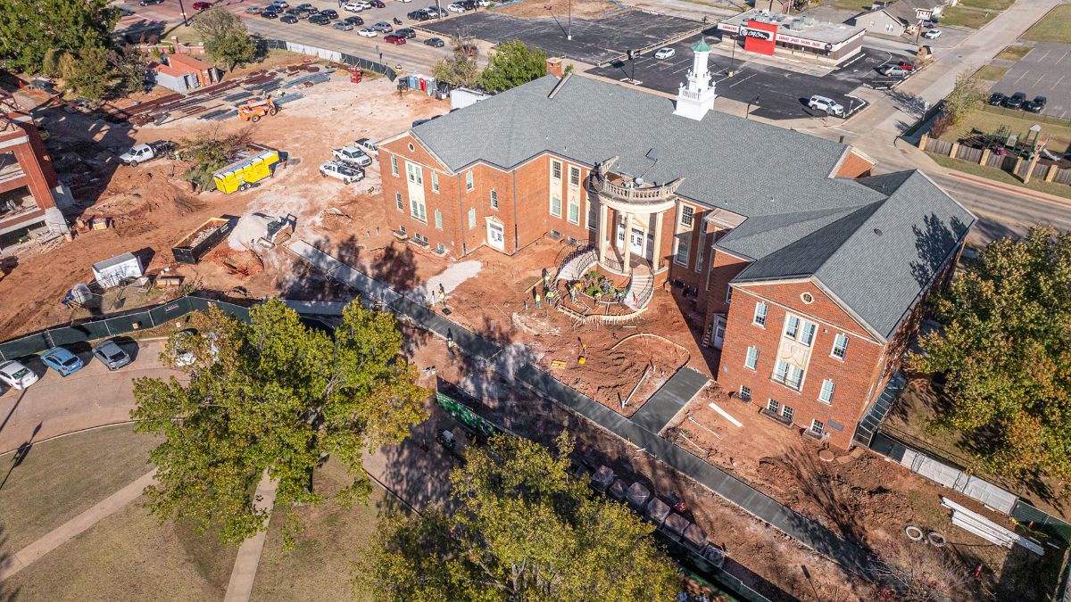 Overhead view of Thurmond Hall